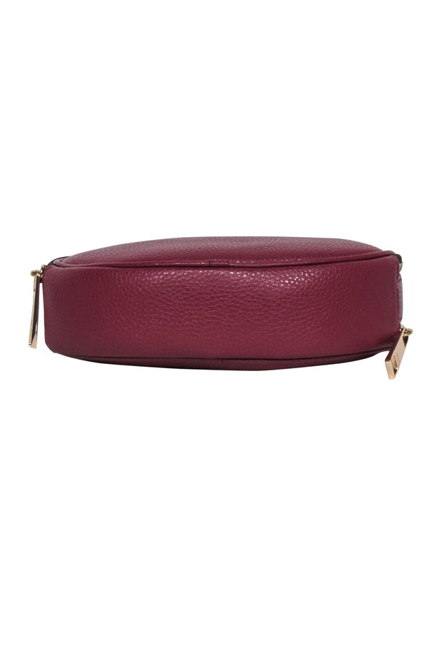Current Boutique-Marc Jacobs - Red Pebbled Leather Round Crossbody Bag