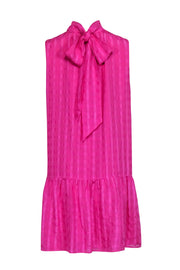 Current Boutique-Marie Oliver - Sleeveless Pink Tie-Neck Dress Sz S