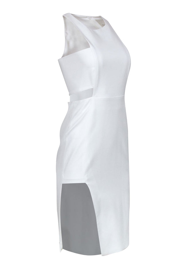 Current Boutique-Mason - White Sleeveless Dress w/ Side Cut Out Details Sz 2