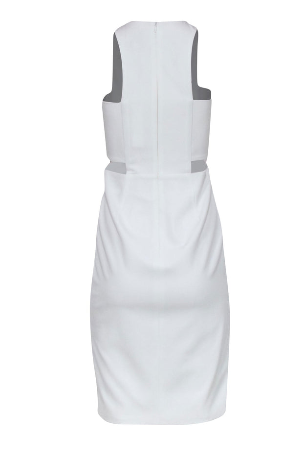 Current Boutique-Mason - White Sleeveless Dress w/ Side Cut Out Details Sz 2
