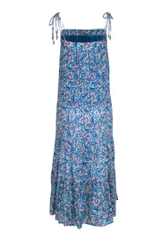 Current Boutique-Mirth - Blue & Pink Floral Print Maxi Dress Sz S