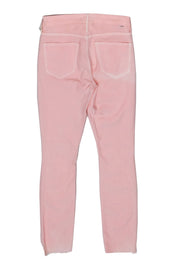 Current Boutique-Mother - Light Pink Skinny Jeans w/ Frayed Hem Sz 26