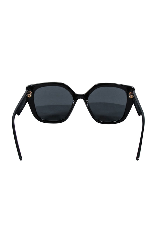 Current Boutique-Prada - Black Angular Large Sunglasses