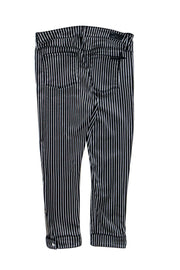 Current Boutique-RtA - Black & Silver Pin Stripe Pants Sz 10
