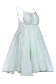 Current Boutique-Selkie - Pastel Green Silk & Cotton Empire Dress Sz S