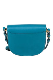 Current Boutique-Sophie Hulme - Teal Leather Mini Crossbody Bag
