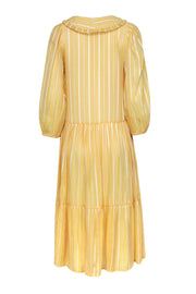 Current Boutique-Stella Nova - Yellow Stripped Peter Pan Collar Dress Sz 2
