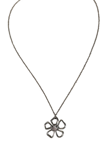 Tiffany & Co. - Sterling Silver Flower Pendant Necklace – Current