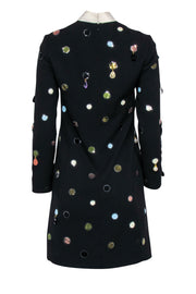 Current Boutique-Tory Burch - Black w/ Multi color Sequins & Jewel Details Sz 0