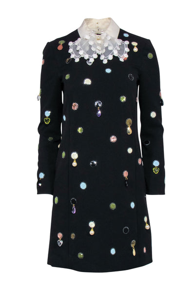 Current Boutique-Tory Burch - Black w/ Multi color Sequins & Jewel Details Sz 0
