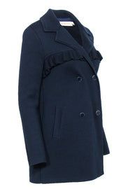 Current Boutique-Tory Burch - Navy Wool Blend Knit Jacket Sz XS