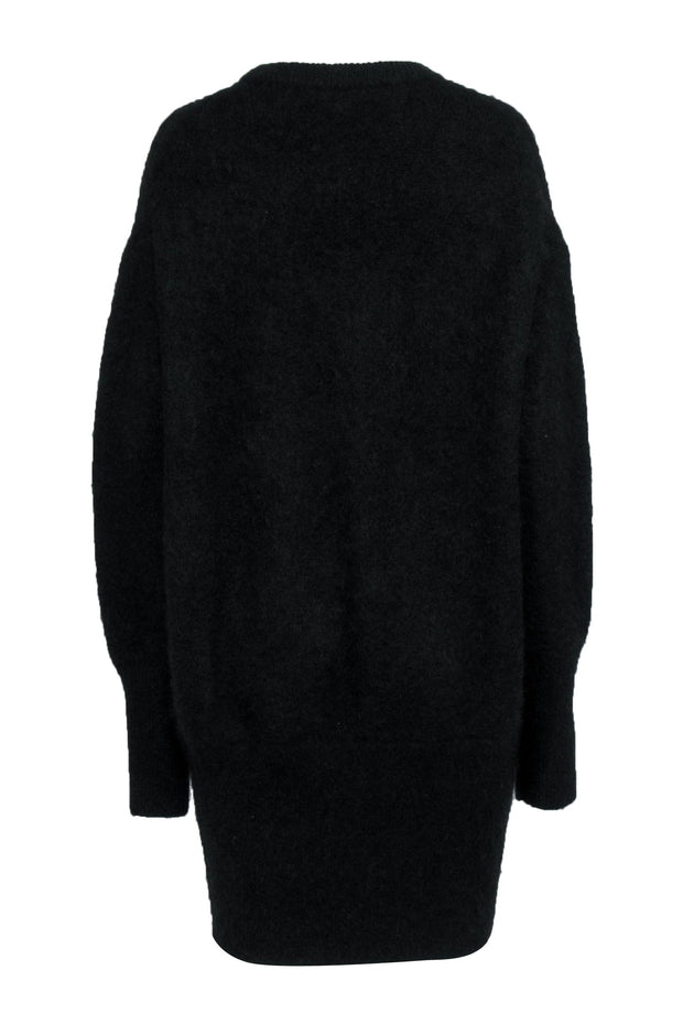 Current Boutique-Toteme - Black Long Sleeve Fuzzy Knit Dress Sz M