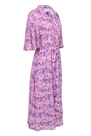 Current Boutique-Tuckernuck - Pink & Purple Floral Maxi Dress Sz XXL