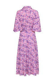 Current Boutique-Tuckernuck - Pink & Purple Floral Maxi Dress Sz XXL