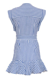 Current Boutique-Veronica Beard - Blue & White Stripe Seersucker Dress Sz 4