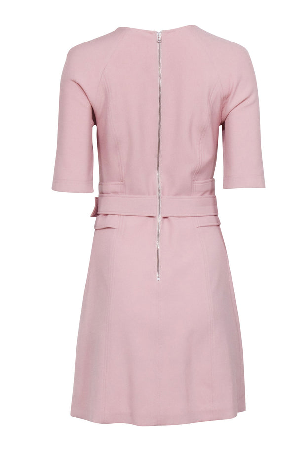 Current Boutique-Veronica Beard - Blush Pink Belted Dress Sz 0