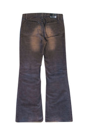 Current Boutique-Versace Jeans Couture - Navy & Tan Corduroy Flare Pants Sz 12
