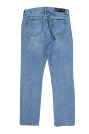 Current Boutique-Victoria Beckham - Medium wash Straight Leg Jeans w/ Multicolor Side Stripe Sz 0