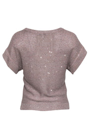 Current Boutique-WDNY - Rose Gold Knit Top w/ Sequin Details Sz XS