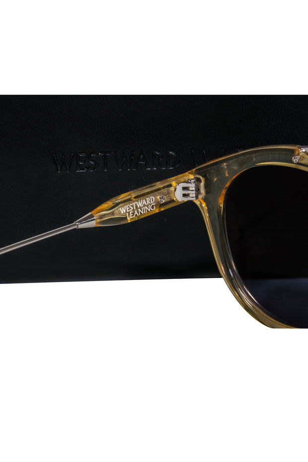 Current Boutique-Westward Leaning - Yellow Lens & Gold Frame Sunglasses