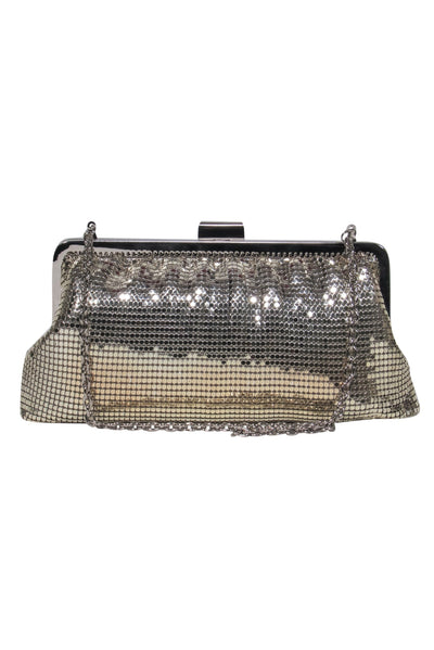 Current Boutique-Whiting & Davis - Silver & Gold Iridescent Chainmail Coin Purse