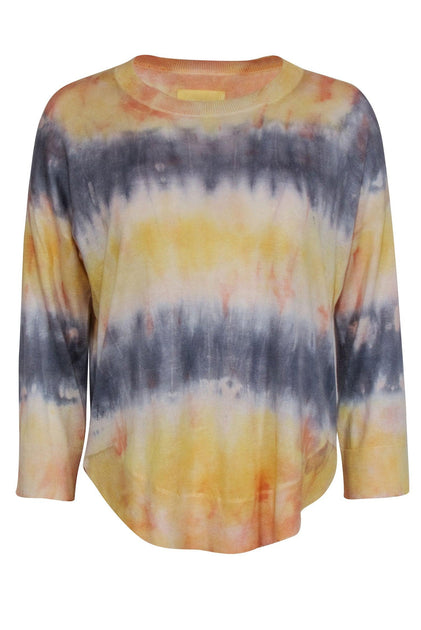 Zadig u0026 Voltaire - Yellow u0026 Blue Tie Dye Knit Shirt Sz M