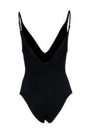 Current Boutique-Zimmermann - Black One Piece Embroidered Bodysuit/Swimsuit Sz 4