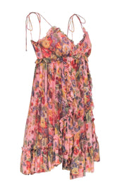 Current Boutique-Zimmermann - Mauve Floral Print Sleeveless Dress Sz 6