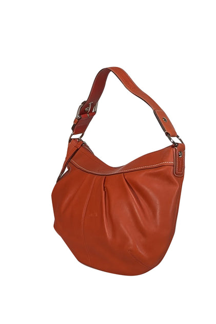 Coach Ergo pleated hobo Burnt Orange Leather Shoulder Bag