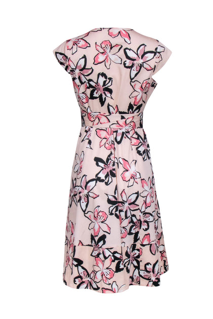 Kate Spade - Pink Floral Print Wrap Dress Sz 6 Kate Spade - Pink Floral Print Wrap Dress Sz 6