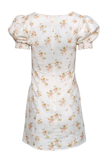 reformation floral print mini dress Reformation