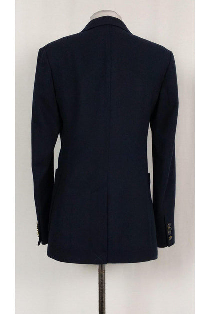 3.1 Phillip Lim Navy Blue Wool Blazer with purchases Silver Beaded Front