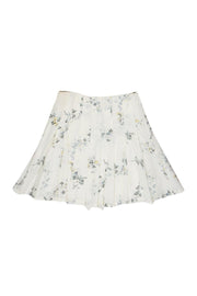 Current Boutique-A.P.C. - Cream Floral Print Flared Skirt Sz 6