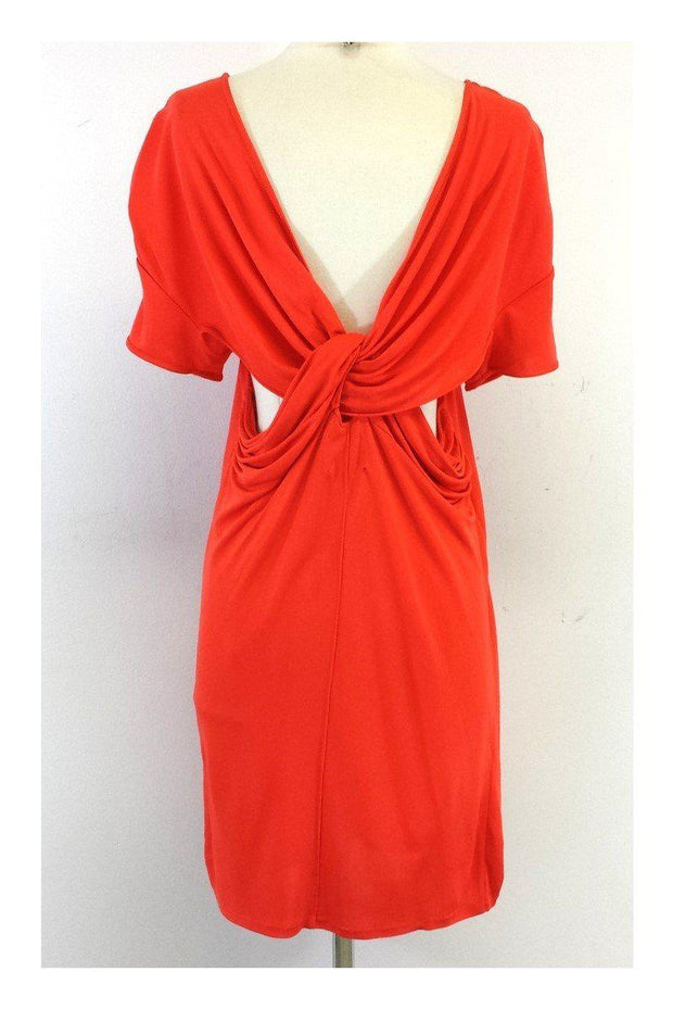 Current Boutique-Acne - Bright Orange Cut Out Back Dress Sz 10