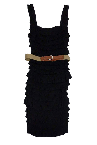 Current Boutique-Ali Ro - Black Knit Tiered Dress Sz 0