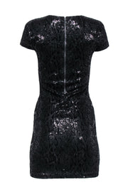 Current Boutique-Alice & Olivia - Black Sequin Snake Print Bodycon Dress Sz 0