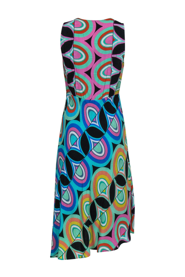 Current Boutique-Anthropologie - Multicolor Retro Print Sleeveless Maxi Dress Sz 8