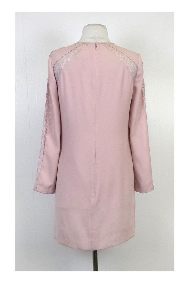 Current Boutique-BCBG - Blush Lace Shift Long Sleeve Dress Sz XXS