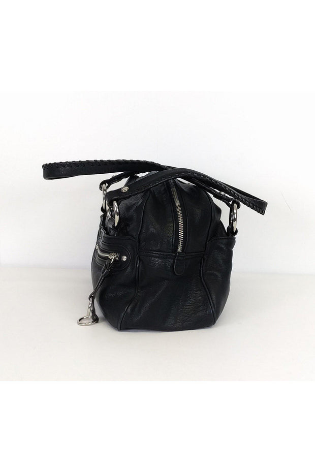 Current Boutique-B. Makowsky - Black Braided Handbag