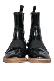 Current Boutique-Balenciaga - Black Leather Chelsea Booties w/ Elastic Strap Sz 7
