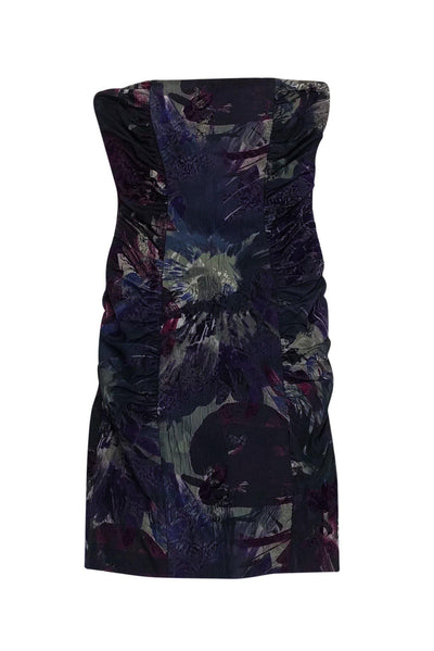 Current Boutique-Betsey Johnson - Grey & Purple Print Dress Sz 0