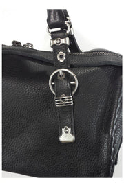 Current Boutique-Bottega Veneta - Black Pebbled Leather Handbag