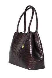 Current Boutique-Brahmin - Brown Crocodile "Anytime Tote Melbourne"