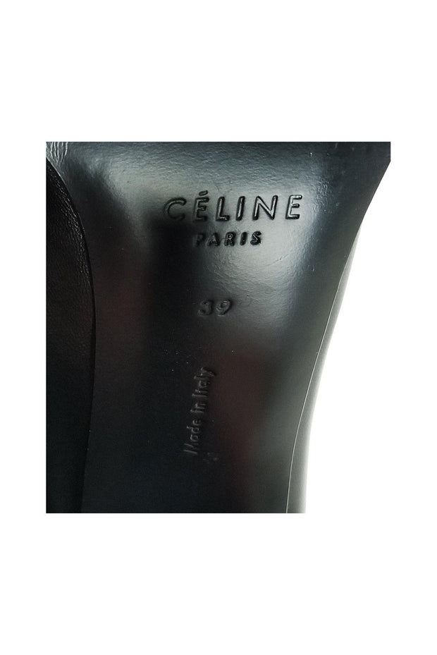 Current Boutique-Celine - Black Slip On Heels Sz 9
