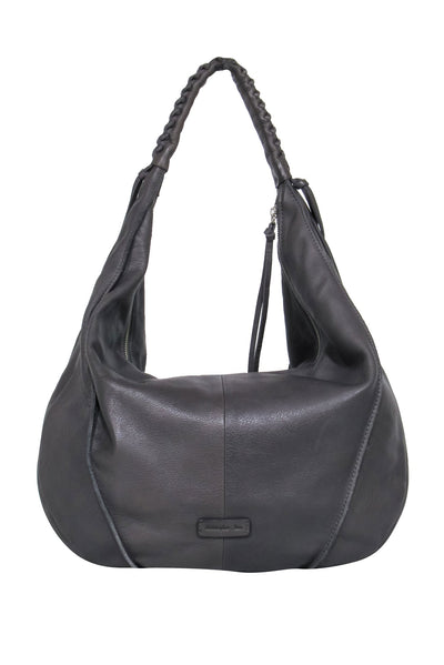 Current Boutique-Christopher Kon - Grey Slouchy Leather Tote Bag