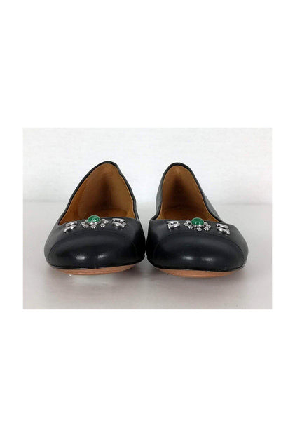 Coach black online flats