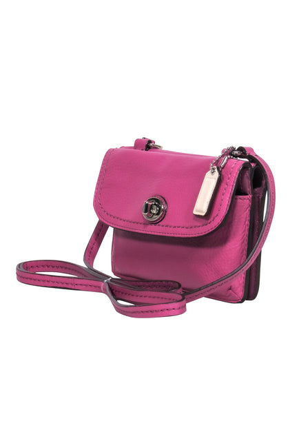 Coach - Cream Floral Leather Mini Wallet – Current Boutique
