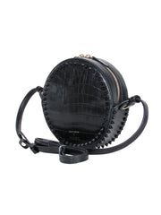Current Boutique-Cole Haan x Rodarte – Black Leather Studded Circle Crossbody Bag