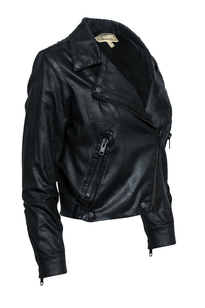 Current elliott 2025 leather jacket