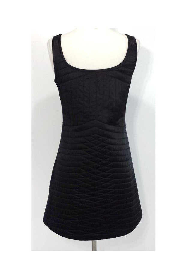 Current Boutique-Cynthia Rowley - Black Quilted Silk Dress Sz 8